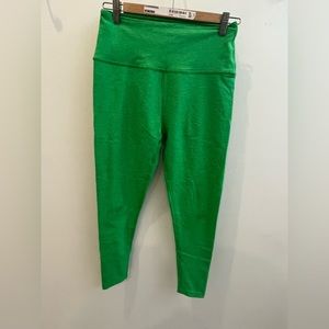 Green Spacedye high wasted leggings